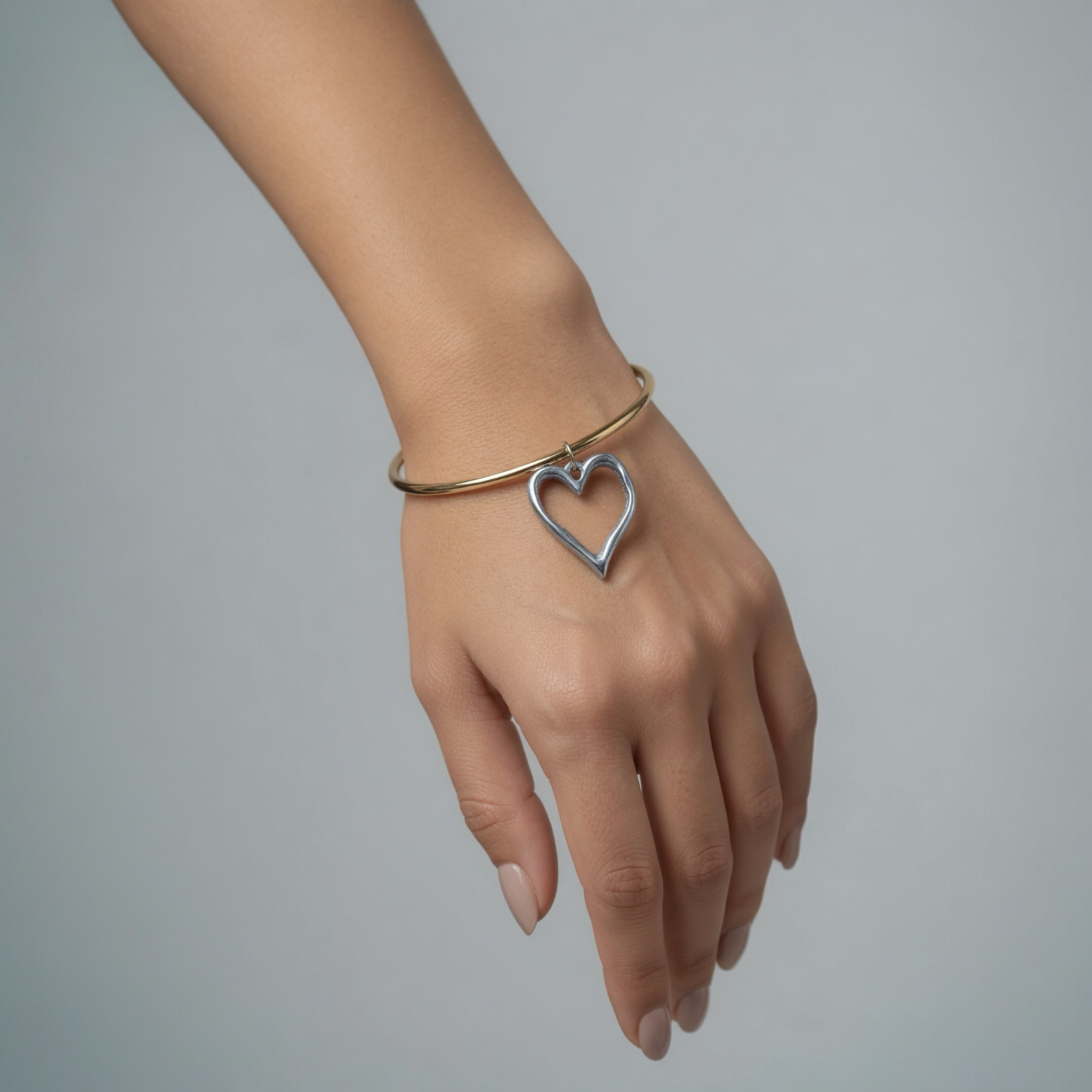 Pulseira Coração Vazado