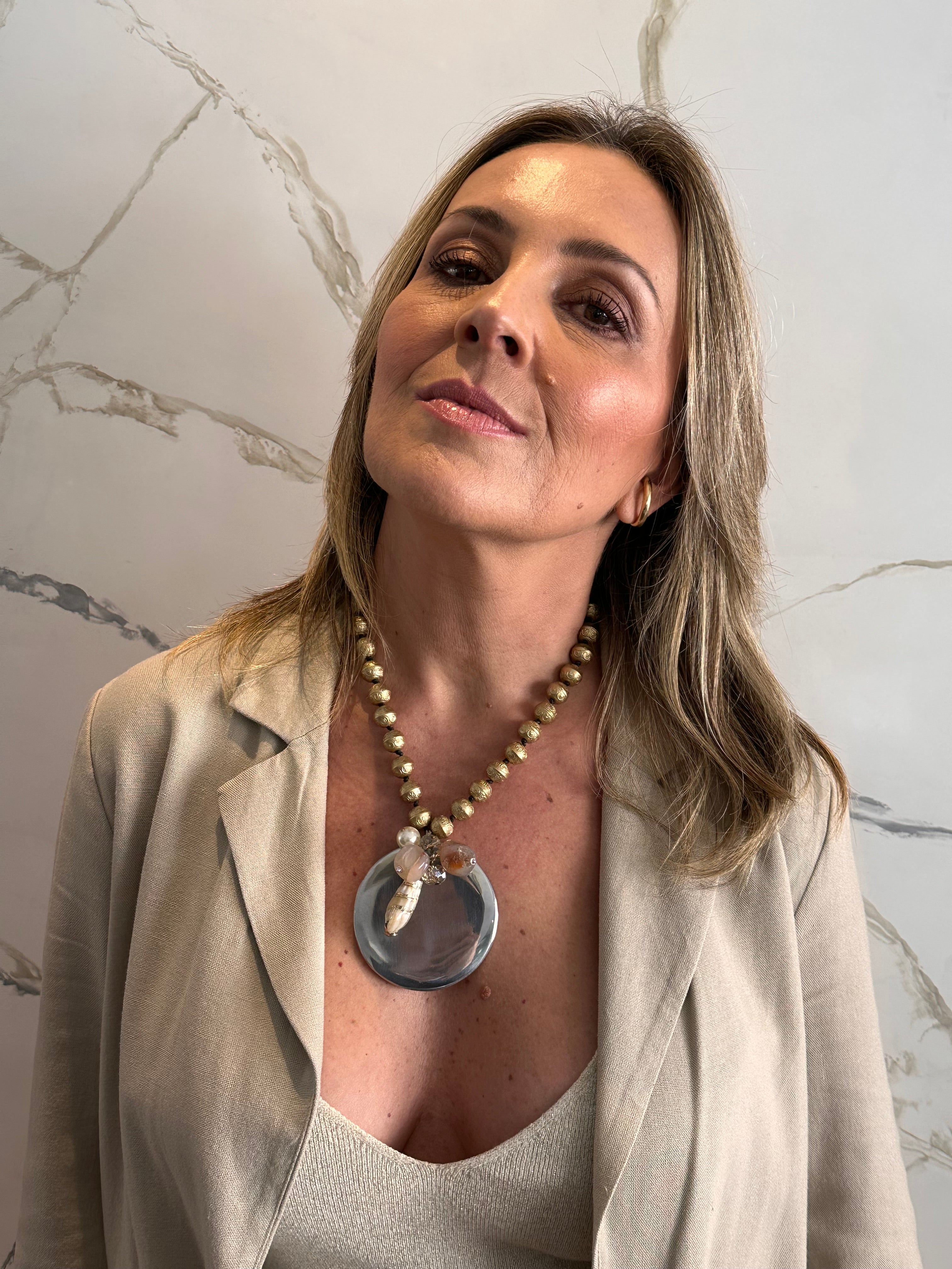 Colar Sol Dourado