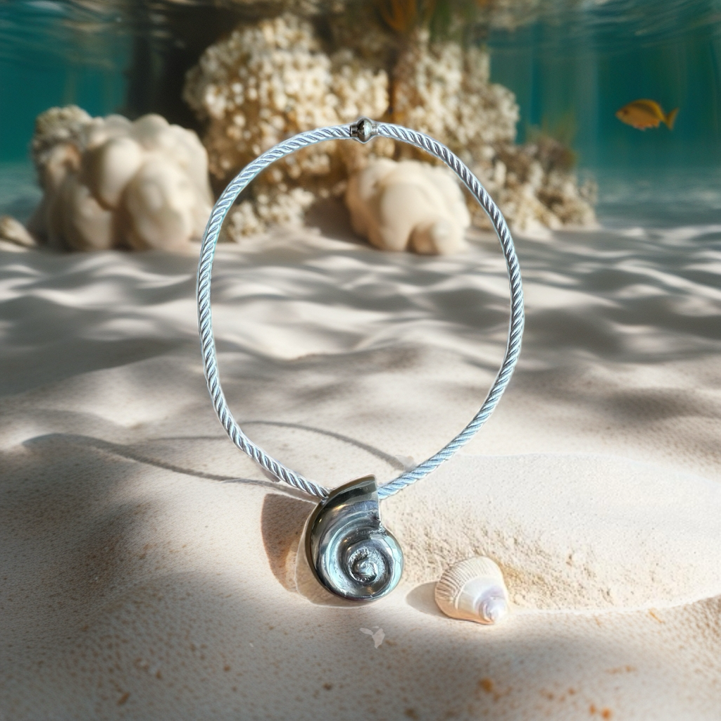 Colar Caracol e Seda