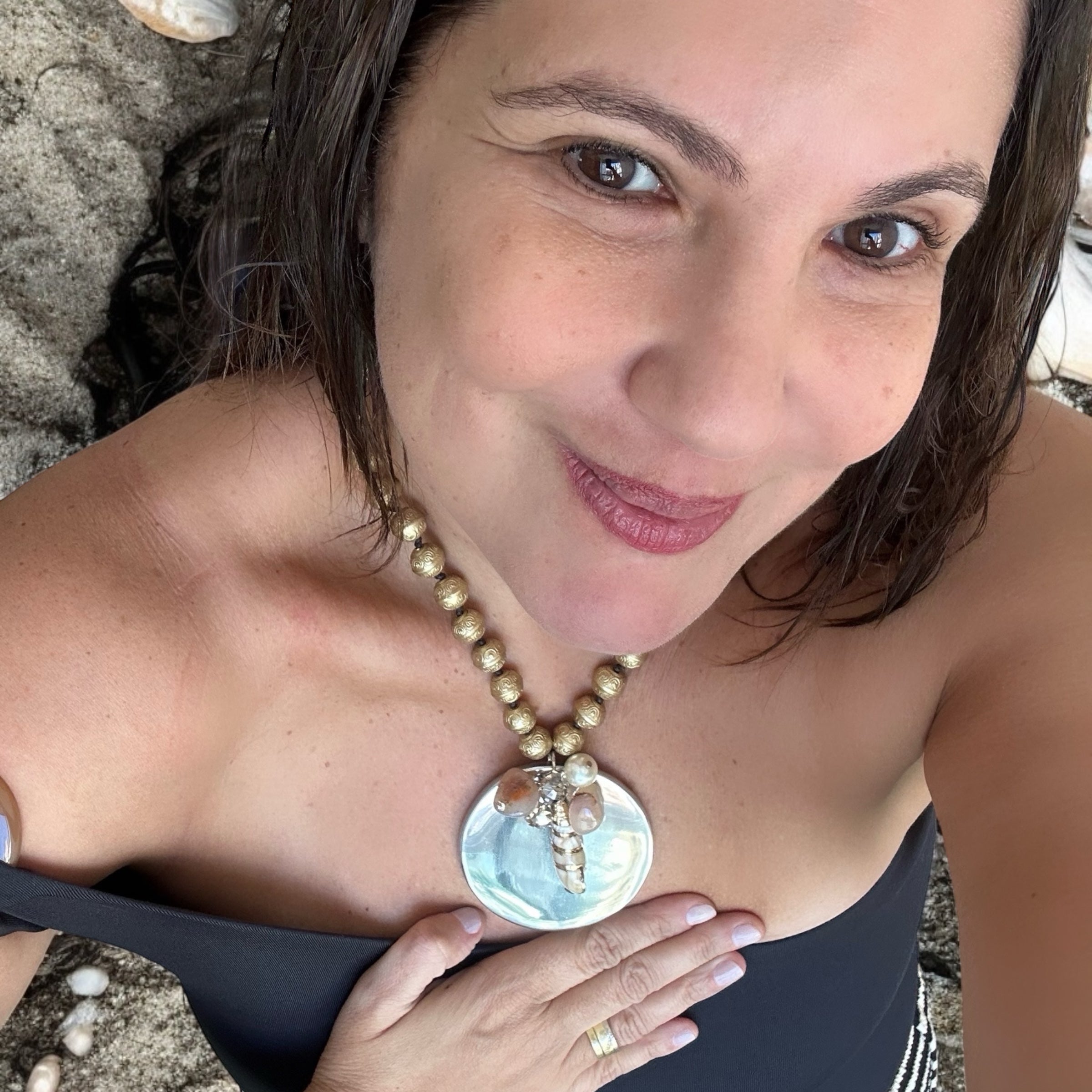 Colar Sol Dourado